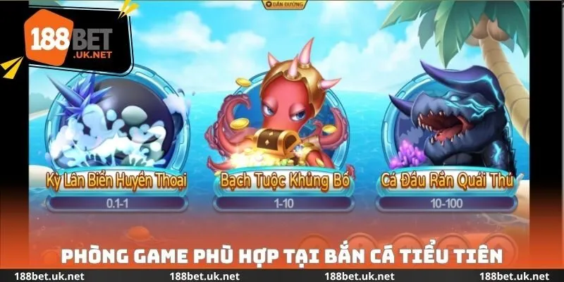 Phòng Game phù hợp tại bắn cá tiểu tiên